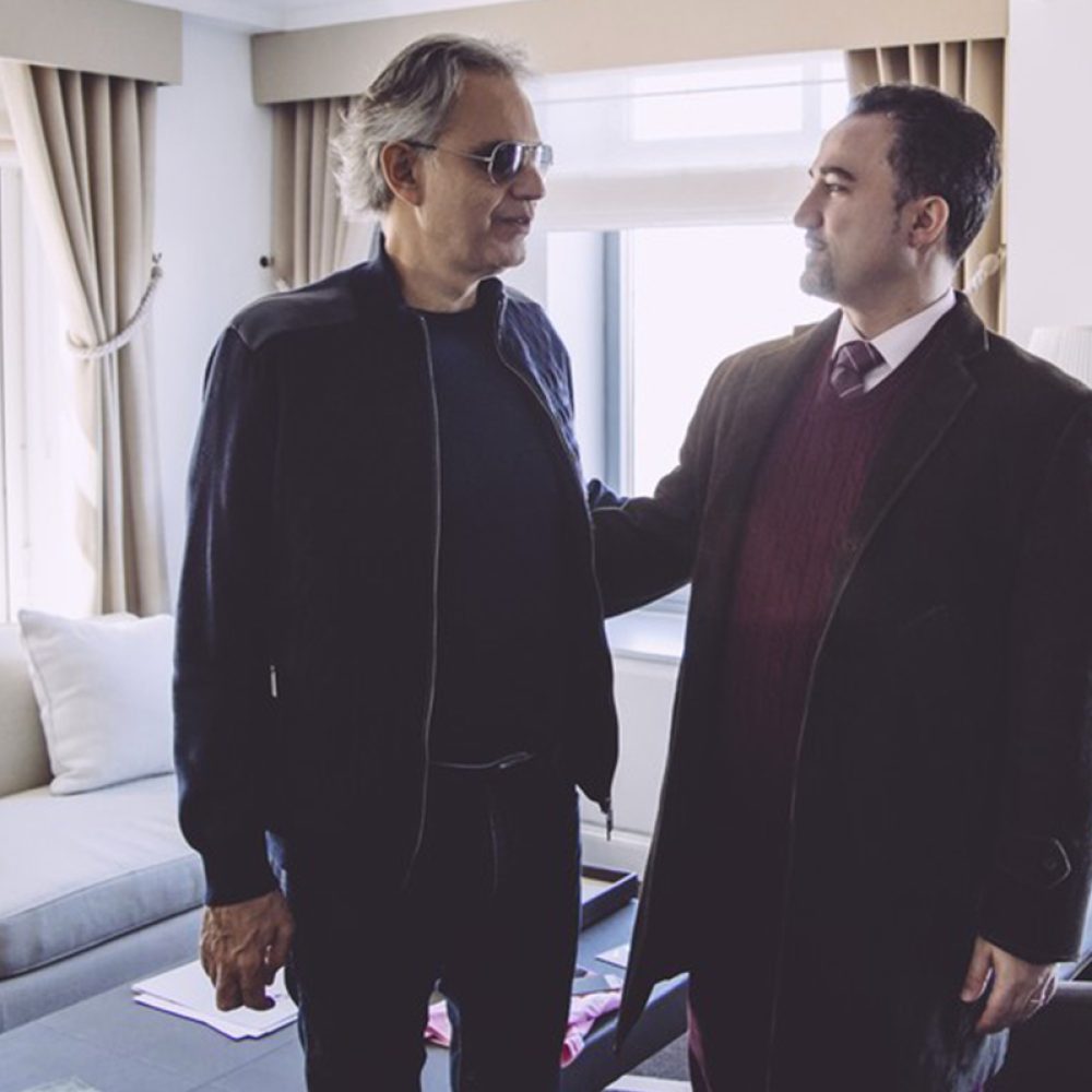 With World Famous Tenor, Andrea Bocelli